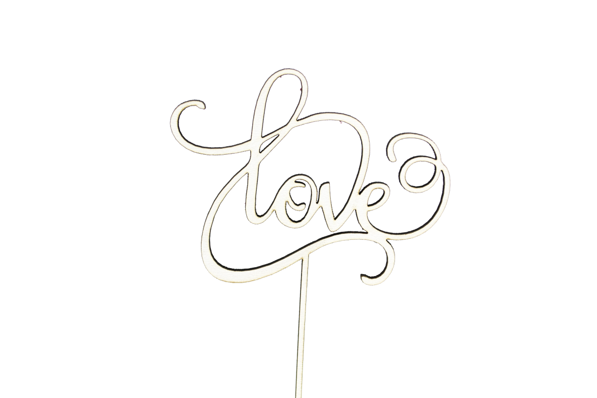 Topper aniversar model "Love"