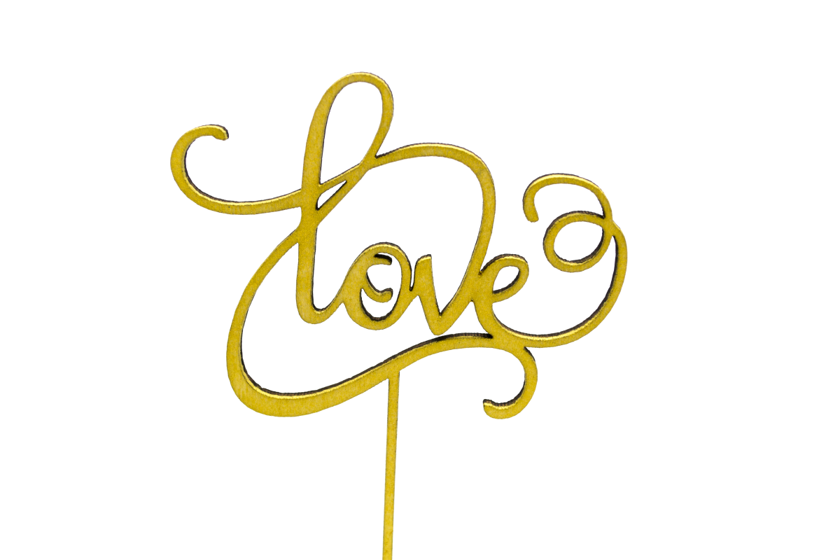 Topper aniversar model "Love"