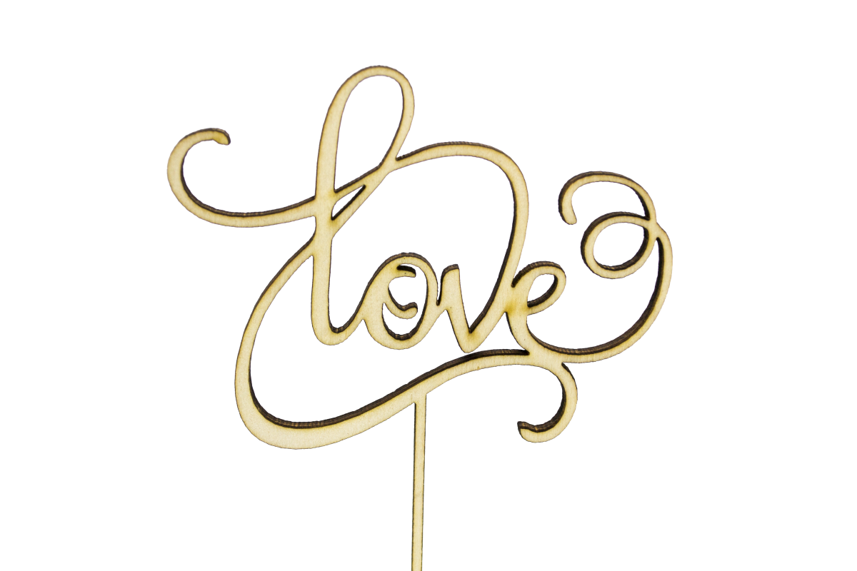 Topper aniversar model "Love"