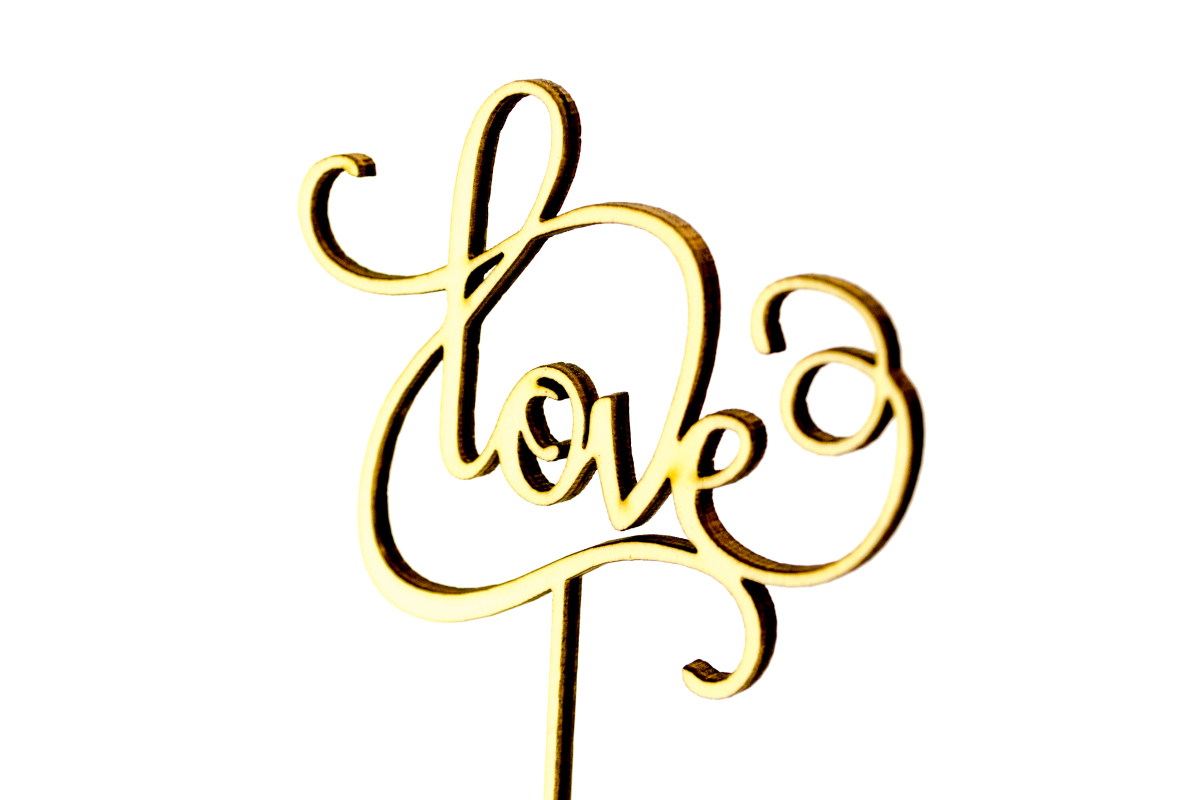 Topper aniversar model "Love"
