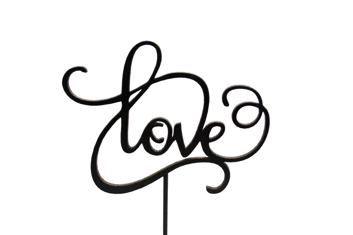 Topper aniversar model "Love"