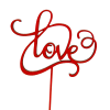 Topper aniversar model "Love"