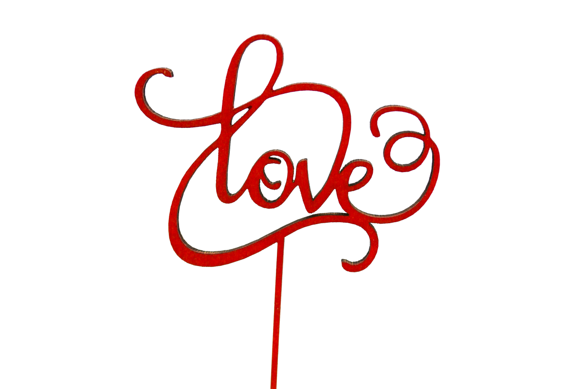 Topper aniversar model "Love"