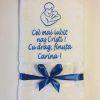 19714444 Set 2 prosoape de baie alb model nasi pentru ea si el personalizat cu text si nume