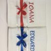 19714482 Prosop baie alb personalizat prin broderie cu nume brodat .