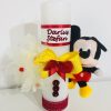 9596692 Lumanare botez personalizata prin broderie cu nume si cu jucarie Disney Mickey Mouse
