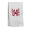 res_478e88df9e36939ef83c73cb08be0af4 Prosop de baie Alb brodat personalizat Fluture rosu 70 x 140 cm
