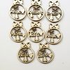 Set 6 globuri de craciun personalizate din lemn